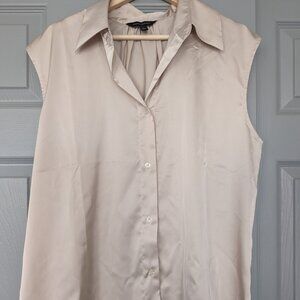 **SOLD** Banana Republic Factory Satin Button-down Blouse